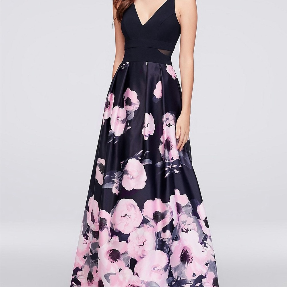 david’s bridal satin prom dress